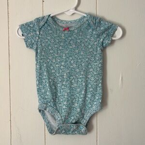 78 - Carter's Blue and Pink Baby Dress